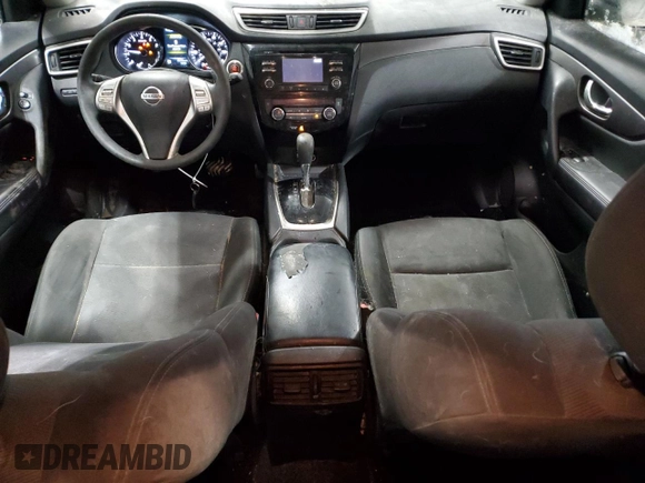 2016 Nissan Rogue SV with VIN KNMAT2MT7GP600639, listed as a Copart auction lot 41833705 with 63,773 mi miles and Salvage Title. Bid and sale history available at carsss.com. Image 8.