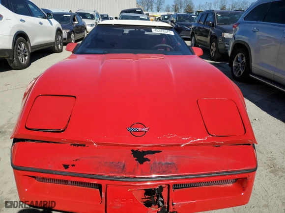 1989 Chevrolet Corvette with VIN 1G1YY3186K5109742, listed as a Copart auction lot 45378375 with 104,385 mi miles and Salvage Title. Bid and sale history available at carsss.com. Image 5.