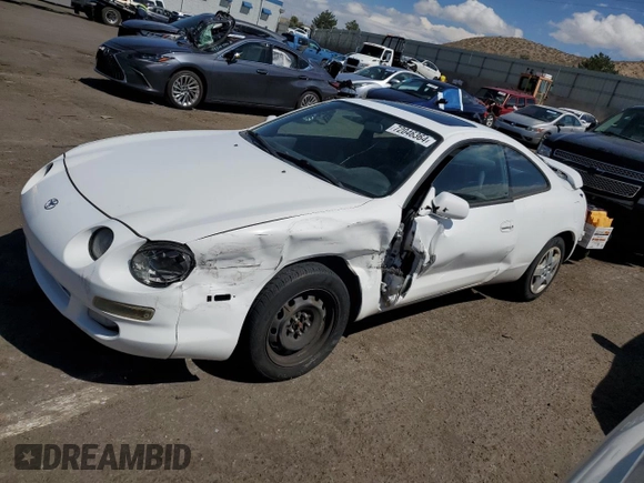 1997 Toyota Celica GT with VIN JT2DG02T9V0041831, listed as a Copart auction lot 72046364 with 162,597 mi miles and Salvage Title. Bid and sale history available at carsss.com. Image 1.