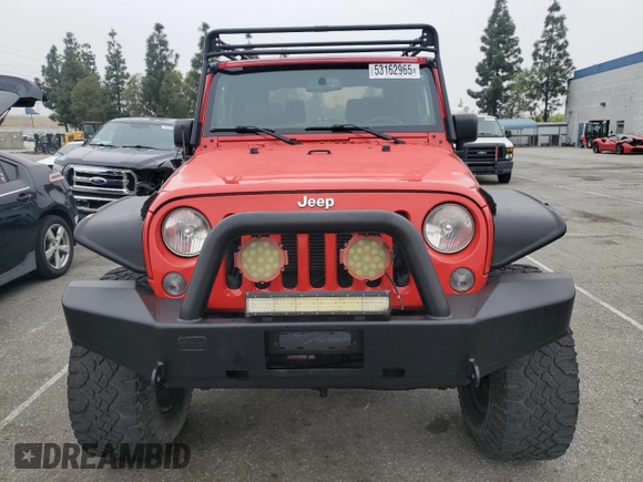 2014 Jeep Wrangler Sahara with VIN 1C4AJWBG0EL316843, listed as a Copart auction lot 53162965 with 60,505 mi miles and Clean Title. Bid and sale history available at DreamBid. Image 5.