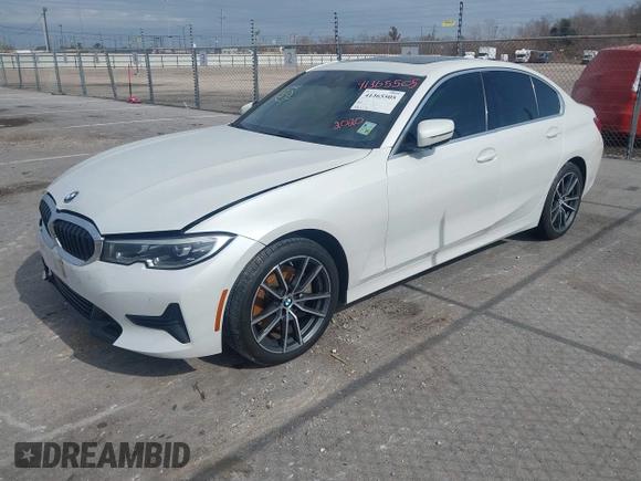 2020 BMW 3 Series 330i with VIN 3MW5R1J06L8B43574, listed as a IAAI auction lot 41365505 with 37,405 mi miles. Bid and sale history available at carsss.com. Image 17.