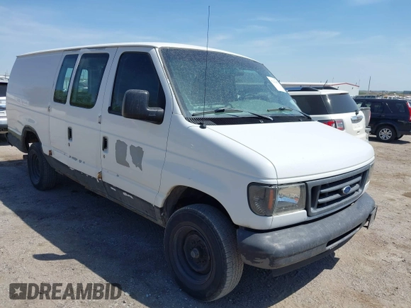 2006 Ford Econoline Cargo Commercial z VIN 1FTNS24L56DA10931, wystawiony jako IAAI lot #42222053 z przebiegiem 137 505 mil mil oraz . Historia ofert i sprzedaży dostępna na DreamBid. Obrazek 1.