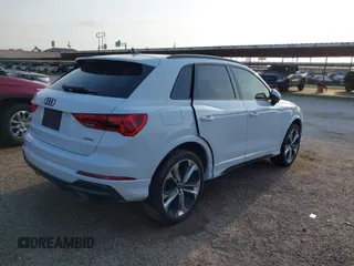 2022 Audi Q3 S line Premium Plus with VIN WA1EECF35N1063231, listed as a IAAI auction lot 41941891 with 43,891 mi miles and . Bid and sale history available at DreamBid. Image 4.