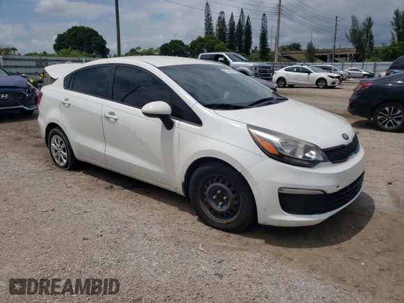 2016 Kia Rio LX with VIN KNADM4A39G6634417, listed as a Copart auction lot 67458554 with 73,087 mi miles and Salvage Title. Bid and sale history available at DreamBid. Image 4.