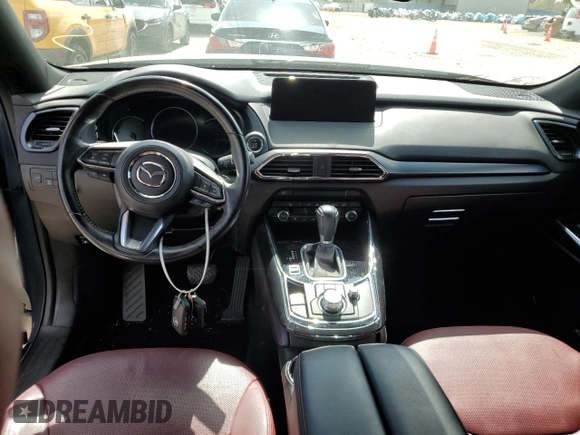 2022 Mazda CX-9 Grand Touring with VIN JM3TCBDY8N0621209, listed as a Copart auction lot 76873744 with 24,339 mi miles and Salvage Title. Bid and sale history available at carsss.com. Image 8.