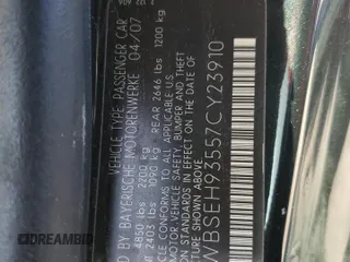 2007 BMW 6 Series M6 with VIN WBSEH93557CY23910, listed as a Copart auction lot 46648875 with 0 mi miles and Salvage Title. Bid and sale history available at carsss.com. Image 12.