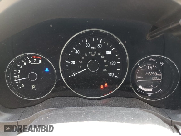 2016 Honda HR-V EX with VIN 3CZRU6H50GM715490, listed as a Copart auction lot 54779655 with 146,239 mi miles and Salvage Title. Bid and sale history available at carsss.com. Image 9.