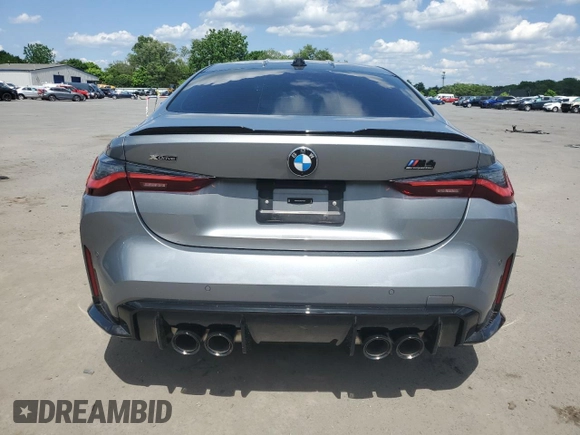 2024 BMW M4 Competition xDrive with VIN WBS43AZ08RCP54091, listed as a Copart auction lot 56533404 with 0 mi miles and Salvage Title. Bid and sale history available at carsss.com. Image 6.