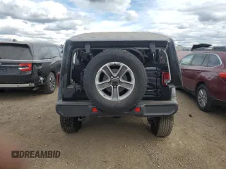 2022 Jeep Wrangler Unlimited Sahara Altitude with VIN 1C4HJXEG0NW241043, listed as a Copart auction lot 75556664 with Not provided miles and Salvage title. Bid and sale history available at DreamBid. Image 6.