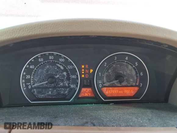 2003 BMW 7 Series 745i z VIN WBAGL63433DP63566, wystawiony jako Copart lot #87365424 z przebiegiem 167 697 mil mil oraz Szkoda całkowita • Salvage title. Historia ofert i sprzedaży dostępna na DreamBid. Obrazek 9.