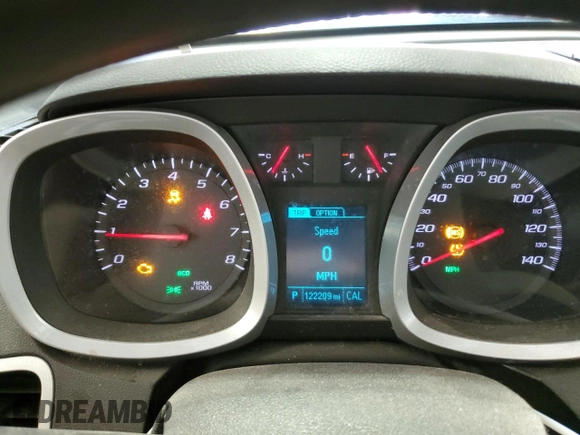 2013 Chevrolet Equinox LS with VIN 2GNALBEK2D6362885, listed as a Copart auction lot 53356125 with 122,209 mi miles and Clean Title. Bid and sale history available at carsss.com. Image 9.