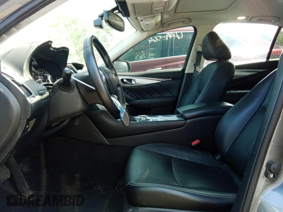 2021 Infiniti Q50 Luxe with VIN JN1EV7BR8MM753076, listed as a Copart auction lot 64990564 with 27,847 mi miles and Salvage title. Bid and sale history available at DreamBid. Image 7.