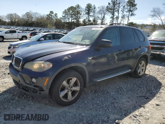 2008 BMW X5 3.0si with VIN 5UXFE43578L035198, listed as a Copart auction lot 47816195 with 142,877 mi miles and Salvage Title. Bid and sale history available at carsss.com. Image 1.
