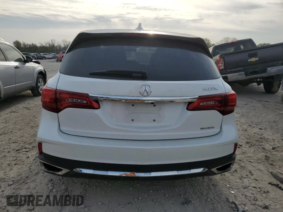 2020 Acura MDX with VIN 5J8YD4H35LL011819, listed as a Copart auction lot 49128563 with 47,861 mi miles. Bid and sale history available at carsss.com. Image 6.