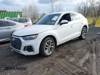 2023 Audi Q5 Sportback S line Premium Plus with VIN WA15AAFY9P2015093, listed as a IAAI auction lot 42024672 with 14,680 mi miles and . Bid and sale history available at DreamBid. Image 2.