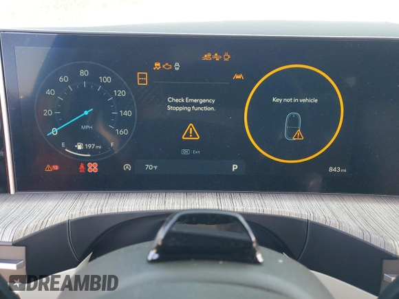2024 Hyundai Santa Fe Calligraphy with VIN 5NMP54GL5RH062465, listed as a Copart auction lot 88648145 with 843 mi miles and Salvage title. Bid and sale history available at DreamBid. Image 9.