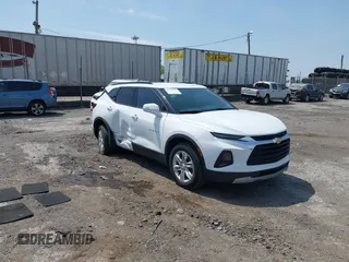 2020 Chevrolet Blazer LT z VIN 3GNKBBRA0LS607451, wystawiony jako IAAI lot #42170562 z przebiegiem 106 806 mil mil oraz . Historia ofert i sprzedaży dostępna na DreamBid. Obrazek 1.