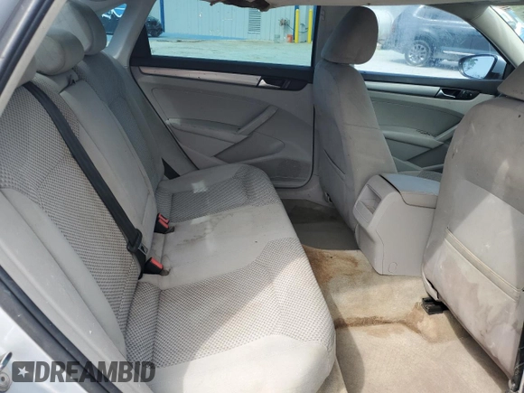 2012 Volkswagen Passat S with VIN 1VWAP7A37CC033613, listed as a Copart auction lot 63634505 with 398,735 mi miles and Salvage title. Bid and sale history available at DreamBid. Image 10.