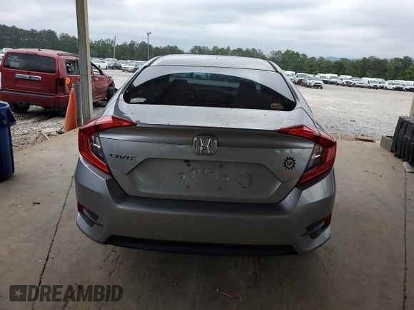 2016 Honda Civic EX with VIN 19XFC2F76GE080083, listed as a Copart auction lot 54966345 with 163,969 mi miles and Salvage Title. Bid and sale history available at DreamBid. Image 6.