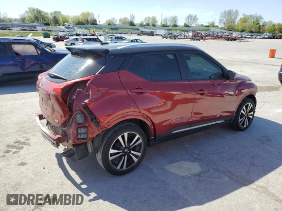 2018 Nissan Kicks SV with VIN 3N1CP5CUXJL543867, listed as a Copart auction lot 53155155 with 85,441 mi miles and Salvage title. Bid and sale history available at DreamBid. Image 3.