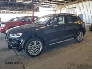 2018 Audi Q5 Premium Plus with VIN WA1BNAFY6J2163328, listed as a Copart auction lot 65366225 with 58,391 mi miles and Salvage title. Bid and sale history available at DreamBid. Image 1.