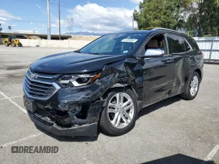 2018 Chevrolet Equinox Premier with VIN 2GNAXMEV7J6157052, listed as a Copart auction lot 51359965 with 145,382 mi miles and Salvage Title. Bid and sale history available at carsss.com. Image 1.