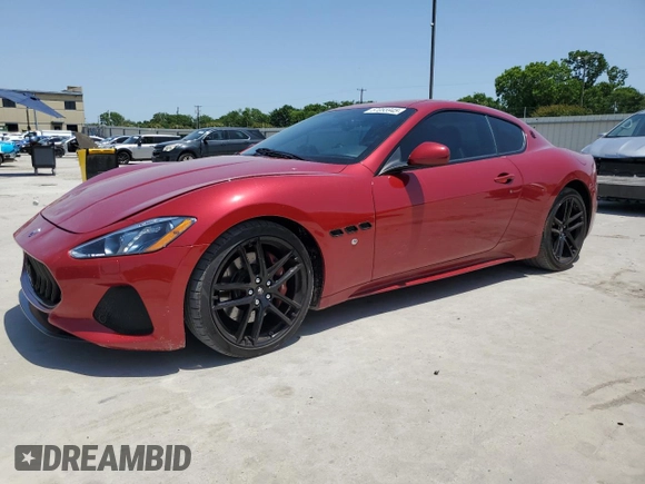 2018 Maserati GranTurismo Sport с VIN ZAM45VLA5J0254000, выставлен на аукционе Copart как лот 57055945 с пробегом 20 301 миль миль и Списание • Salvage title. История ставок и продаж доступна на DreamBid. Изображение 1.