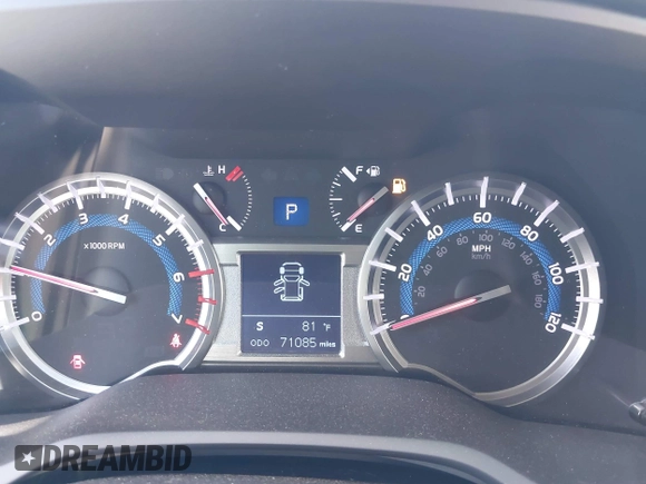 2018 Toyota 4Runner SR5 with VIN JTEBU5JRXJ5484802, listed as a IAAI auction lot 41609448 with 71,085 mi miles and . Bid and sale history available at DreamBid. Image 7.