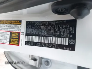 2020 Toyota Avalon Limited z VIN 4T1DZ1FB9LU043377, wystawiony jako IAAI lot #41727905 z przebiegiem 34 998 mil mil oraz . Historia ofert i sprzedaży dostępna na DreamBid. Obrazek 9.