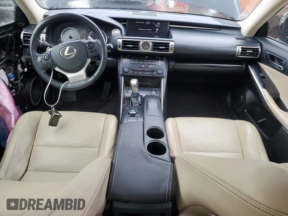 2014 Lexus IS 250 with VIN JTHCF1D25E5003949, listed as a Copart auction lot 58034355 with 132,647 mi miles and Salvage title. Bid and sale history available at DreamBid. Image 8.
