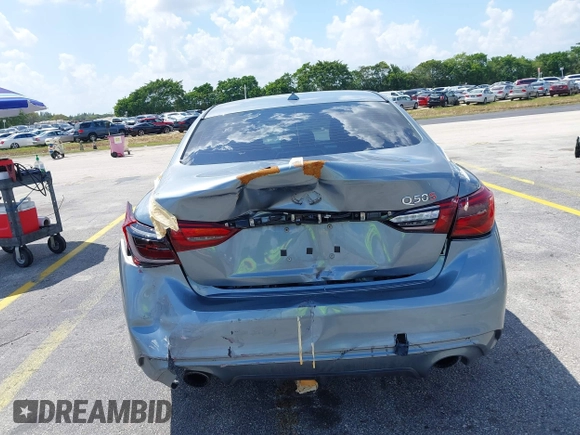 2018 Infiniti Q50 Luxe with VIN JN1EV7AP5JM590494, listed as a IAAI auction lot 41936520 with 101,580 mi miles and . Bid and sale history available at carsss.com. Image 17.