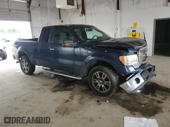2013 Ford F-150 XL with VIN 1FTFX1EF0DFD99679, listed as a Copart auction lot 57461065 with 216,138 mi miles and Salvage title. Bid and sale history available at DreamBid. Image 4.