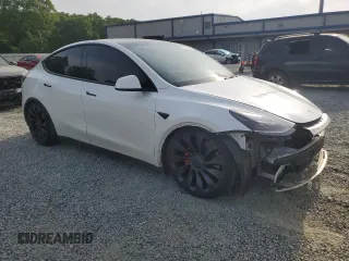 2021 Tesla Model Y Performance z VIN 5YJYGDEF0MF258819, wystawiony jako Copart lot #53944085 z przebiegiem 55 252 mil mil oraz Szkoda całkowita • Salvage title. Historia ofert i sprzedaży dostępna na DreamBid. Obrazek 4.
