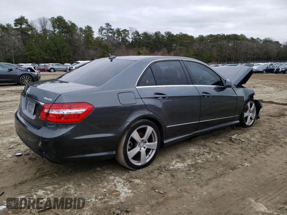 2011 Mercedes-Benz E 350 Luxury with VIN WDDHF8HB9BA454708, listed as a Copart auction lot 40143184 with 168,990 mi miles and Salvage Title. Bid and sale history available at DreamBid. Image 3.