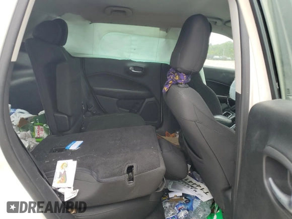 2018 Jeep Compass Sport with VIN 3C4NJCABXJT408515, listed as a Copart auction lot 58206495 with Not provided miles and Salvage title. Bid and sale history available at DreamBid. Image 11.