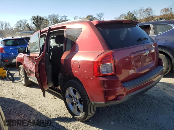 2012 Jeep Compass Sport with VIN 1C4NJCBB2CD631834, listed as a Copart auction lot 82886354 with 208,705 mi miles and Salvage Title. Bid and sale history available at carsss.com. Image 2.