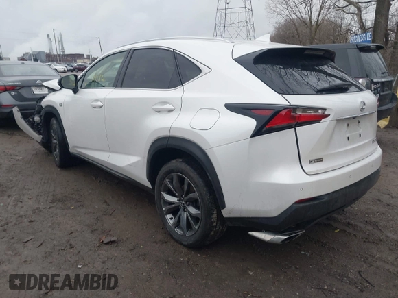 2015 Lexus NX 200t with VIN JTJYARBZ9F2003599, listed as a IAAI auction lot 41212327 with 119,137 mi miles and . Bid and sale history available at carsss.com. Image 3.