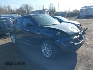 2011 Nissan Juke SL with VIN JN8AF5MV6BT020992, listed as a IAAI auction lot 42061359 with 77,242 mi miles. Bid and sale history available at carsss.com. Image 1.