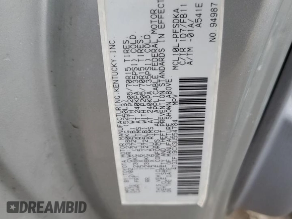 2003 Toyota Sienna CE with VIN 4T3ZF19CX3U554784, listed as a Copart auction lot 49905135 with 129,439 mi miles and Salvage Title. Bid and sale history available at carsss.com. Image 13.