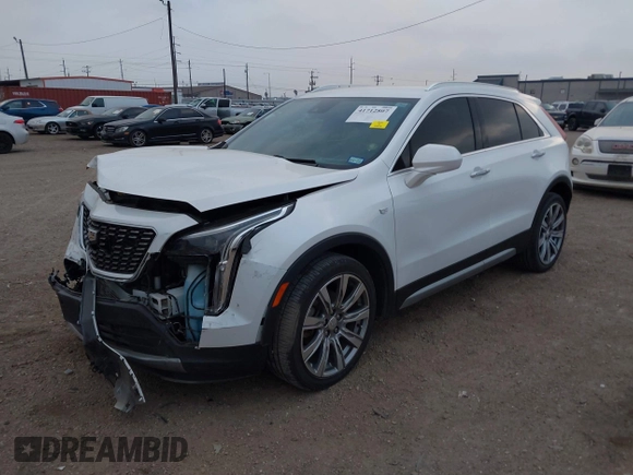 2019 Cadillac XT4 FWD Premium Luxury with VIN 1GYFZCR46KF149823, listed as a IAAI auction lot 41712807 with 43,367 mi miles. Bid and sale history available at carsss.com. Image 2.