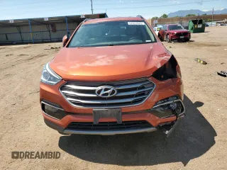 2017 Hyundai Santa Fe 2.4L with VIN 5XYZU3LB7HG386173, listed as a Copart auction lot 62022945 with 140,089 mi miles and Salvage title. Bid and sale history available at DreamBid. Image 5.