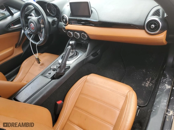 2017 FIAT 124 Spider Lusso with VIN JC1NFAEK8H0104765, listed as a Copart auction lot 52759754 with NaN miles and Salvage Title. Bid and sale history available at carsss.com. Image 8.
