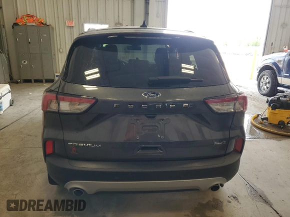 2020 Ford Escape Titanium Hybrid with VIN 1FMCU9DZ7LUA95938, listed as a Copart auction lot 58720595 with 49,963 mi miles and Salvage title. Bid and sale history available at DreamBid. Image 6.