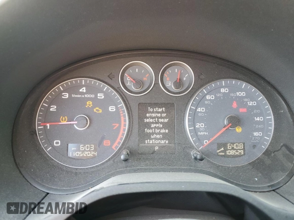 2011 Audi A3 Premium with VIN WAUBEAFM8BA071967, listed as a Copart auction lot 79774944 with 108,529 mi miles and Salvage title. Bid and sale history available at DreamBid. Image 9.