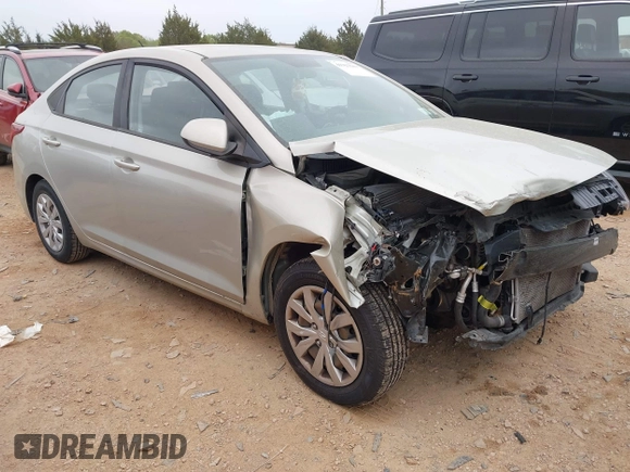 2020 Hyundai Accent SE with VIN 3KPC24A68LE099132, listed as a IAAI auction lot 41923649 with 100,098 mi miles. Bid and sale history available at carsss.com. Image 1.