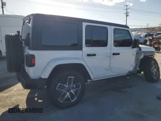 2024 Jeep Wrangler Willys с VIN 1C4RJXN64RW163562, выставлен на аукционе Copart как лот 47664115 с пробегом 10 902 миль миль и Списание • Salvage title. История ставок и продаж доступна на DreamBid. Изображение 3.