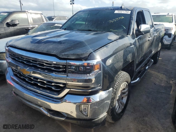 2018 Chevrolet Silverado 1500 LTZ with VIN 1GCVKSEC3JZ367101, listed as a Copart auction lot 76321754 with 0 mi miles and Salvage Title. Bid and sale history available at carsss.com. Image 1.