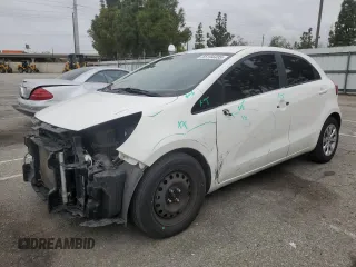 2013 Kia Rio LX with VIN KNADM5A36D6296654, listed as a Copart auction lot 55194435 with 100,895 mi miles and Salvage Title. Bid and sale history available at DreamBid. Image 1.