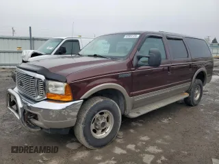 2001 Ford Excursion Limited z VIN 1FMNU43S71EA70948, wystawiony jako Copart lot #43964125 z przebiegiem 206 921 mil mil oraz Czysty tytuł • Clean title. Historia ofert i sprzedaży dostępna na DreamBid. Obrazek 1.