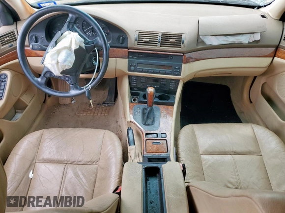 2001 BMW 5 Series 530i z VIN WBADT63451CF13044, wystawiony jako Copart lot #59404495 z przebiegiem Nie podano mil oraz Szkoda całkowita • Salvage title. Historia ofert i sprzedaży dostępna na DreamBid. Obrazek 8.